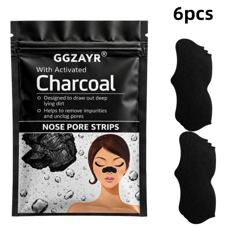 Face Moisturizer - 6 bandes de charbon actif pour