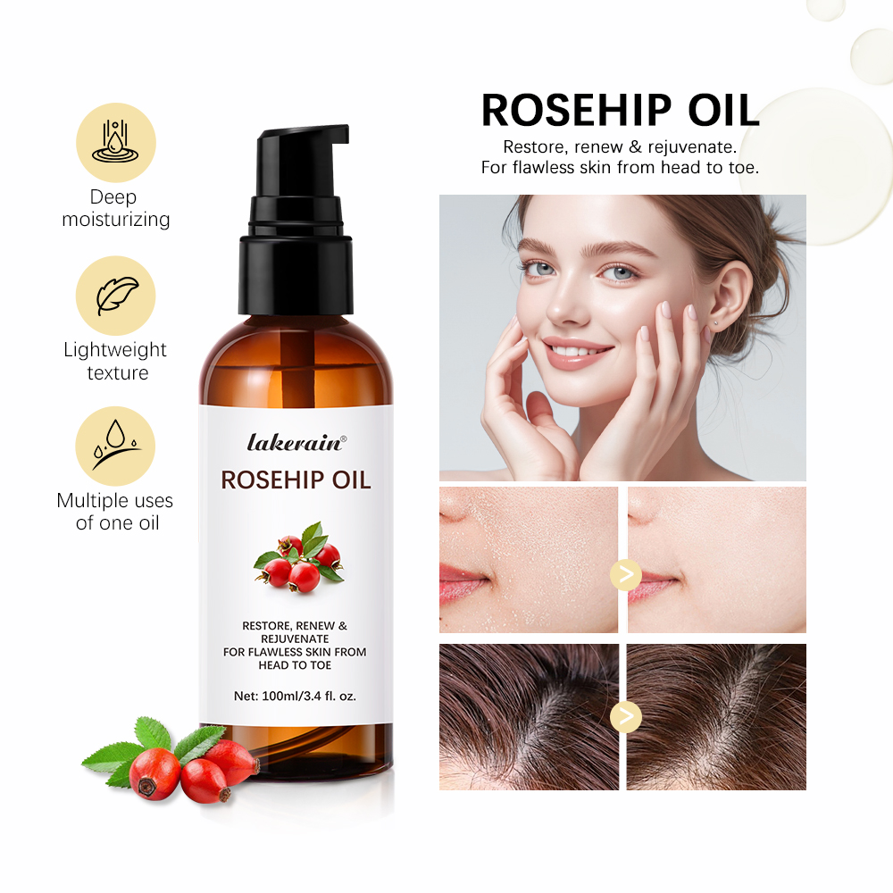 Face Oil Rosehip - Huile essentielle multifonction hydratante à la