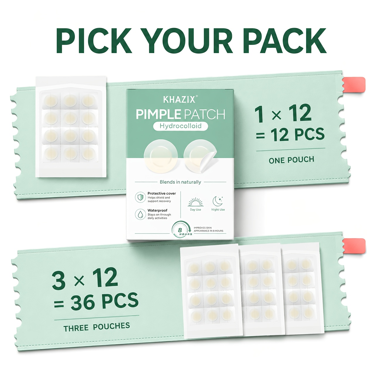 12/36 patchs pour les boutons, - Skincare China avis et prix